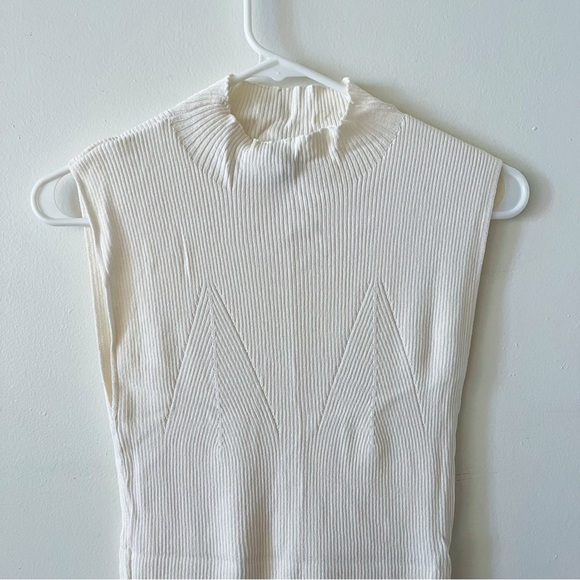 White Bodycon Midi Dress size M - Picture 3 of 6